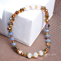 Handmade Three Layers Glass Crystal Faceted Beads Bracelet